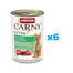 ANIMONDA Carny Kitten Beef&Chicken&Rabbit 6x400 g liellopu gaļa, vistas gaļa un truša gaļa kaķēniem