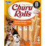 INABA Churu Rolls Chicken 8x12g vistas iesaiņojumi suņiem