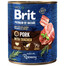 BRIT Premium by Nature 800 g cūkgaļas un barības vada dabiskā barība suņiem