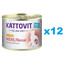 KATTOVIT Feline Diet NIERE/RENTAL  niere, vistas gaļa 12 x 185 g