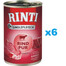 RINTI Singlefleisch Beef Pure monoproteīnu liellopu gaļa 6x800 g