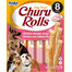 INABA Churu Rolls Chicken 8x12g vistas un laša apvalks suņiem