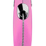 Flexi New Classic S pavada (virve), 8 m, rozā, līdz 12 kg