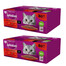 WHISKAS Adult maisiņi 160 x 85 g Classic Meals mitrā barība pieaugušiem kaķiem mērcē (izcirtņi ar: liellopu gaļu, vistas gaļu, jēra gaļu, mājputnu gaļu)