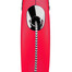 Flexi New Classic M virves pavadas, 8 m, sarkana, līdz 20 kg
