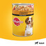 Pedigree konservi ar vistas gaļu un burkāniem želejā 400 g