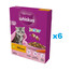 WHISKAS Junior 6x300 g sausa pilnvērtīga barība ar gardu vistas gaļu kaķēniem