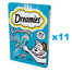 DREAMIES Krēmveida papildbarība ar gardu lasi kaķiem 44x10 g