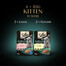 SHEBA Kitten Kitten Choice of flavours in sauce 4x85g mitrā barība ar lasi un vistu kaķēniem