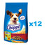 CHAPPI 12x500 g - sausā suņu barība ar liellopu gaļu, mājputnu gaļu un dārzeņiem.