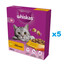 WHISKAS Senior 5x800g sucha karma z pysznym kurczakiem dla starszych kotów