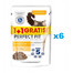 PERFECT FIT Sensitive 1+ paciņas 12x85g mitrā pilnvērtīga barība pieaugušiem kaķiem ar vistas gaļu mērcē