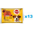 PEDIGREE Adult Wybór Smaków w galaretce 52x100g mokra karma dla dorosłych psów kawałki bogate w kurczaka i w mieszankę jagnięciny i wątróbki