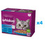 WHISKAS Adult saszetka 48x85g Rybne Przysmaki mokra karma dla dorosłych kotów w galaretce z: łososiem, tuńczykiem, dorszem, białą rybą