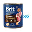 BRIT Premium by Nature jagnięcina i gryka mokra karma dla psa 6 x 800 g