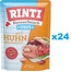 RINTI Kennerfleisch Junior Chicken Kurczak saszetka 24x400 g