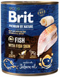 BRIT Premium by Nature 800 g mitrā suņu barība ar zivīm un zivju ādām