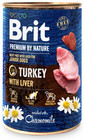 BRIT Premium by Nature 6 x 400 g mitrā barība kucēniem ar tītaru gaļu un aknām