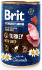 BRIT Premium by Nature Junior Turkey and liver 400 g dabiskā barība kucēniem ar tītaru un aknām