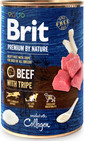 BRIT Premium by nature liellopu gaļa ar cūkgaļas gabaliņiem 6 x 400g barība suņiem
