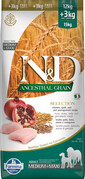 N&D Ancestral Selection dog chicken and pomegranate adult medium&maxi 15 kg