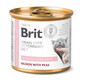 BRIT Veterinary Diet Hypoallergenic Salmon&Pea Mitrā kaķu barība 200 g