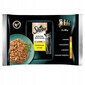 SHEBA Selection Selection Select Slices Poultry Flavours 4x85g mitrā barība ar pīles, vistas, mājputnu, pīles un tītara gaļu kaķiem.