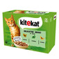 KITEKAT Delicate Flavours in sauce 12x85g mitrā kaķu barība ar tītaru, trušu, mājputnu gaļu
