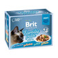 BRIT Premium by Nature Cat Delicate Fillets in Gravy Family Plate 12x85g mitrā barība mērcē pieaugušiem kaķiem